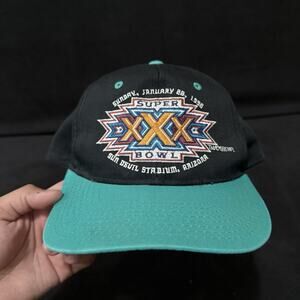 Vintage LOGO7 Super Bowl 30 XXX 1996 Cowboys Vs Steelers New Snapback Hat Cap